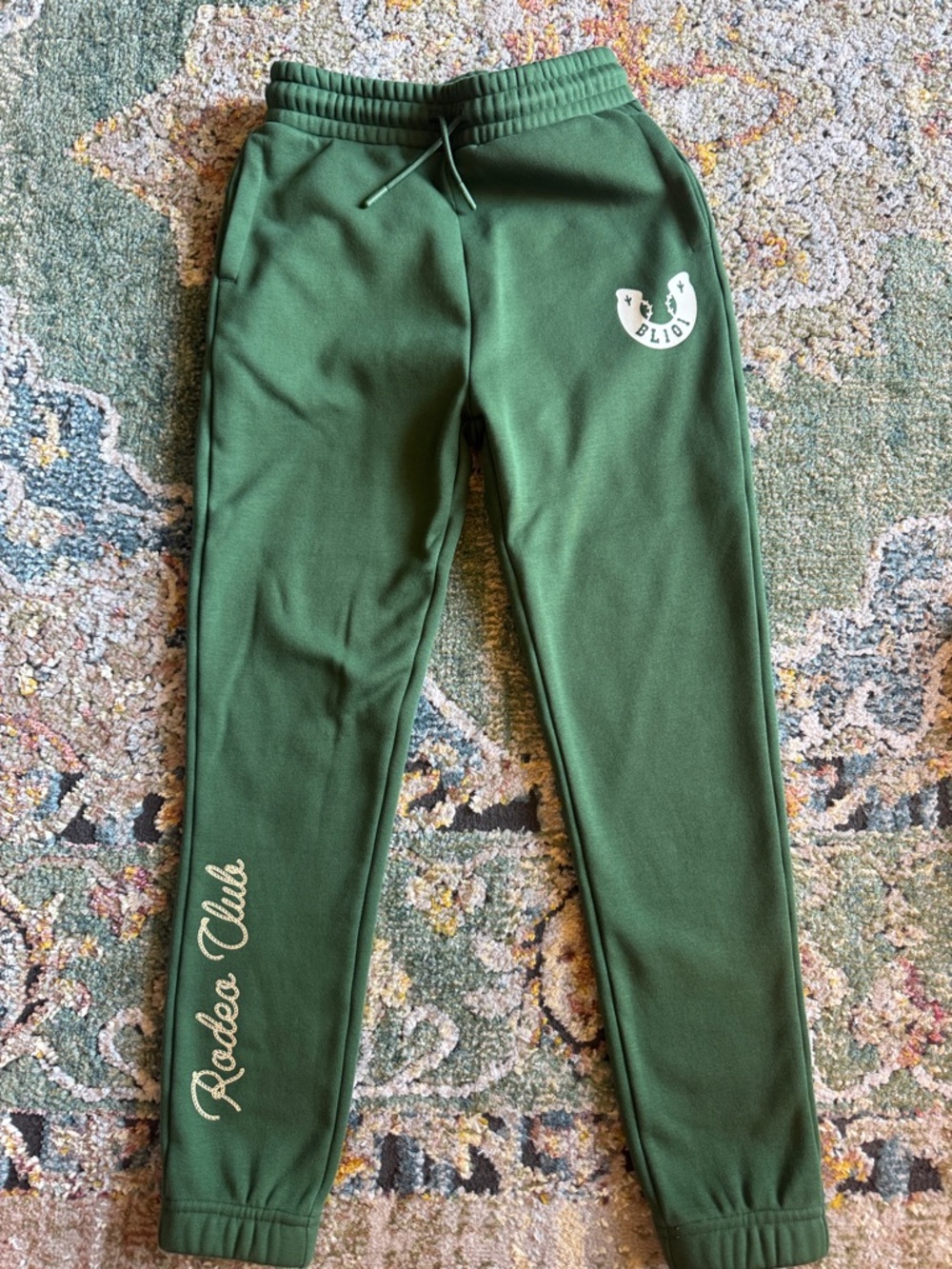 BASEBALL LIFESTYLE 101 RODEO CLUB BOYS SWEATPANTS IN SZ YL…WORN ONE TIME!!!